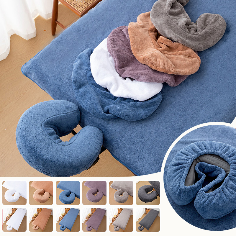Spa Wellness Center - Lençóis de coral fleece para maca