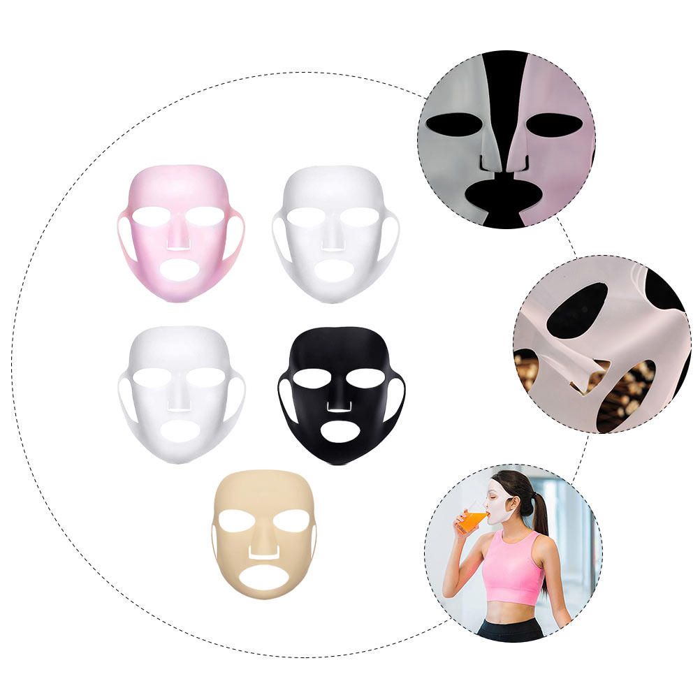 5 Peças de Capa de Silicone pa - Face Mask Silicone avaliação e preço